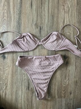 Abercrombie & Fitch High Rise Ribbed Bikini